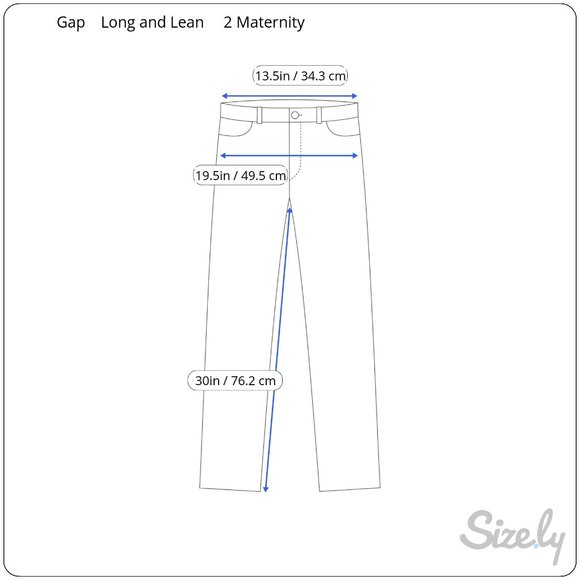 Gap Womens Maternity Jeans Size 2 Original Long & Lean Pull On Bootcut Blue - Picture 7 of 8